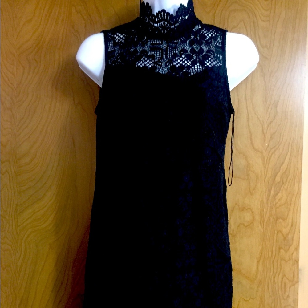 Black lace dress